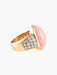 Ring Gold Ring Diamonds Coral 58 Facettes
