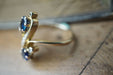 Ring Bague Toi & Moi yellow gold sapphires and diamonds 58 Facettes square 5226744