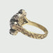 Ring 54.5 Early 18th century ring in XNUMX-carat gold and silver with diamonds 58 Facettes Q953A (910)