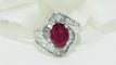 Bague 52 Bague jupe rubis diamants baguette 58 Facettes 32399
