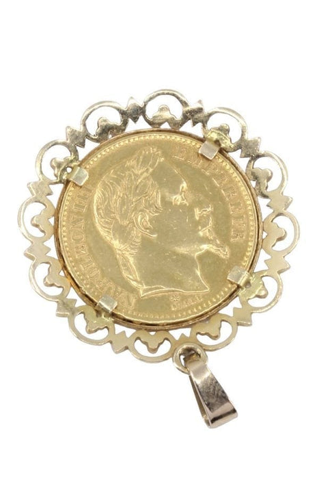 Pendentif PENDENTIF 20 FRANCS NAPOLÉON III 58 Facettes 064771