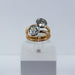 Ring 52 “You and Me” Ring 3 Gold Diamonds 58 Facettes