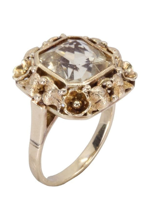 Bague BAGUE ANCIENNE CITRINE 58 Facettes 077681