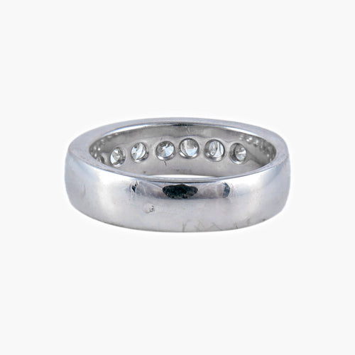 Bague 55 Demi-alliance Diamants 58 Facettes