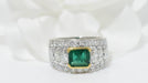 Ring Ring Flat emerald diamond bangle 58 Facettes 31498