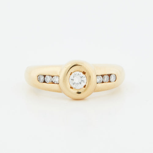 Bague 54 Bague Or jaune Diamants 58 Facettes REF 5066/18
