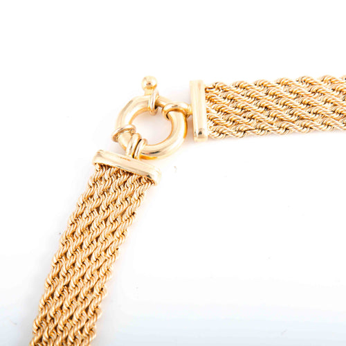 Collier COLLIER OR JAUNE MAILLE TRESSEE 58 Facettes LP 906