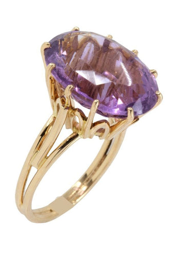 Bague BAGUE MODERNE AMETHYSTE 58 Facettes 042501
