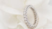 Bague 54 Alliance tour complet en or blanc et diamants 1,20ct 58 Facettes 32490