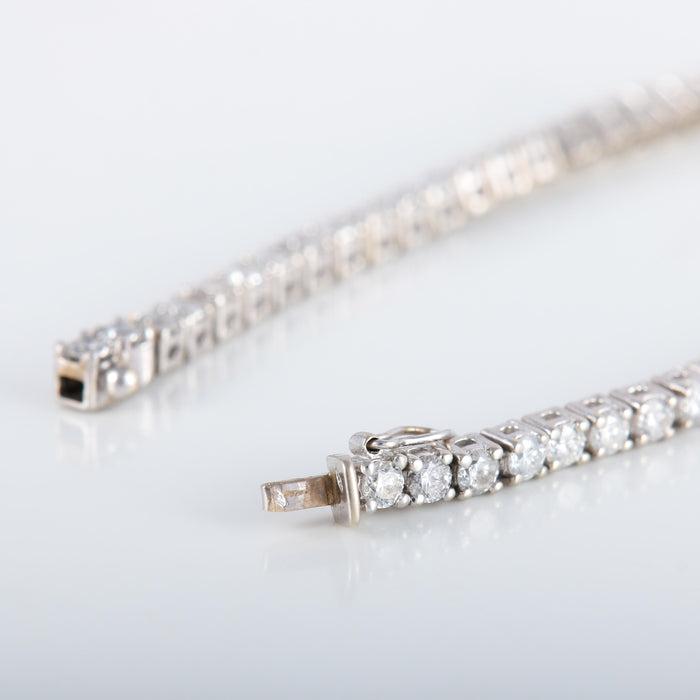 Bracelet Bracelet Rivière Or Blanc Diamants 4cts 58 Facettes 220407