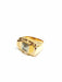 Ring 52 Gold and Diamond Tank Ring 58 Facettes
