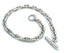 HERMÈS necklace. Medium silver anchor chain necklace 58 Facettes