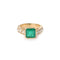 Bague 54 Bague Or jaune Emeraude Diamants 58 Facettes BEM40