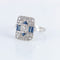 Bague Bague Art Déco, saphirs et diamants 58 Facettes