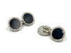 Cufflinks Art Deco cufflinks, white gold, onyx and diamonds. 58 Facettes