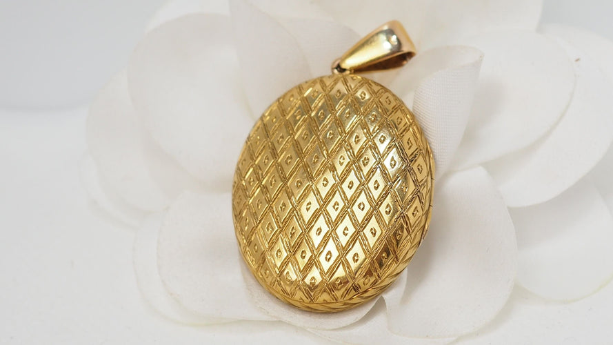 Pendentif Pendentif Porte Photo Or email et perle 58 Facettes 31456