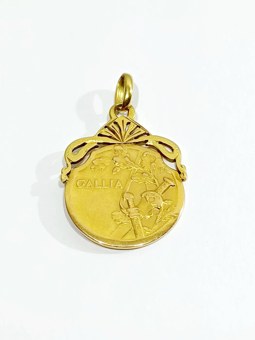 Accessoire Becker - Médaille en or « Gallia » 58 Facettes 3194/1