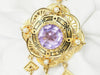 Brooch Napoleon III amethyst and fine pearl pendant brooch 58 Facettes 28787