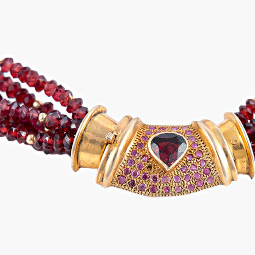 Collier Collier Grenats 58 Facettes