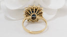 Ring Yellow gold doublet corundum and diamond ring 58 Facettes 30763