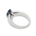 Ring 54 Solitaire Ring White Gold Sapphire 58 Facettes