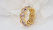 Bague 54 Bague ajourée en Or 2 tons, rubis 58 Facettes 31804