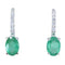 Boucles d'oreilles Boucles d'oreilles, émeraude, diamants 58 Facettes 063481