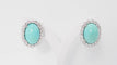 Boucles d'oreilles Boucles d'oreilles Turquoise Diamants 58 Facettes 32269