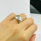 Bague 53.5 Bague Jonc en Or Blanc, Diamant 58 Facettes 20400000536