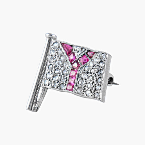 Broche Broche Drapeau 58 Facettes