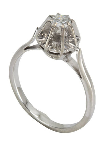 Bague SOLITAIRE DIAMANT ANCIEN 0.23 CARAT 58 Facettes 042801