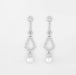 Earrings Diamond and pearl dangling earrings 58 Facettes 1736