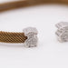 Bracelet Mesh bracelet Steel White gold Diamonds 58 Facettes E358980