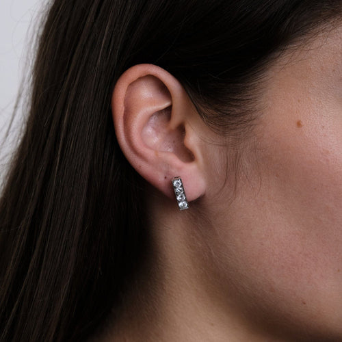 Bague Boucles d'oreilles en Or blanc & diamants 58 Facettes