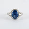 Bague 49 Bague Saphir 3.22ct Diamants 58 Facettes
