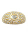 CHOPARD ring. Yellow gold and diamond ring 2,75ct 58 Facettes