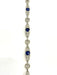 Bracelet Antique Belle Époque bracelet in platinum, diamonds and sapphires 58 Facettes