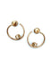 DINH VAN earrings. Cube Diamants Collection, 18K rose gold and diamond hoop earrings 58 Facettes