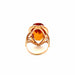 Ring 55 Old gold and citrine ring 58 Facettes