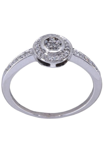 Bague 52 Solitaire Or blanc Diamant 58 Facettes 082731