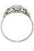 Ring ART-DECO SAPPHIRE AND DIAMOND RING 58 Facettes 042051
