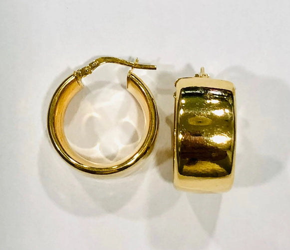 Boucles d'oreilles Boucles d’oreilles créoles or jaune 58 Facettes