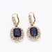 Earrings Gold Earrings Sapphires Zircons 58 Facettes E358640A