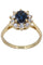 Bague 51 BAGUE MARGUERITE SAPHIR ET DIAMANTS 58 Facettes 061971