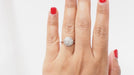 Ring 55 Art Deco Platinum Diamond Ring 58 Facettes 31441