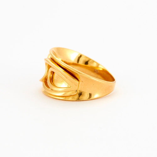 Bague 57 Bague Or jaune 58 Facettes