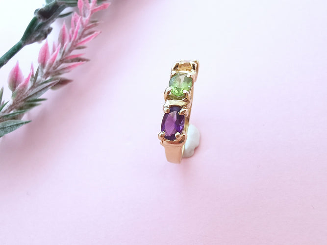 Bague 54.5 Bague Pierres fines Or Jaune 58 Facettes AA 1631