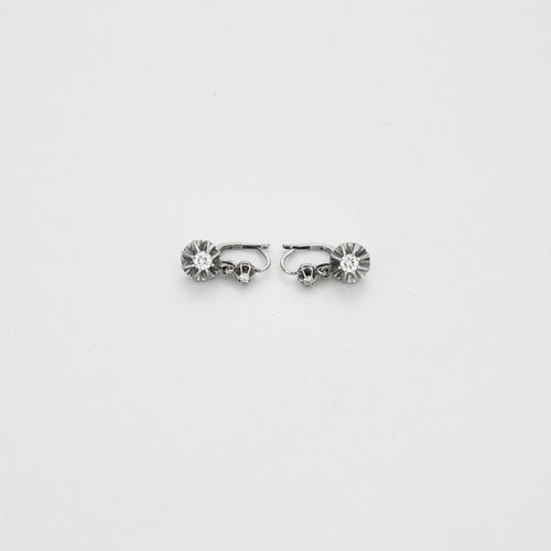 Boucles d'oreilles Boucles d’oreilles Or blanc Diamants 58 Facettes