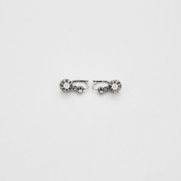 Boucles d'oreilles Boucles d’oreilles Or blanc Diamants 58 Facettes