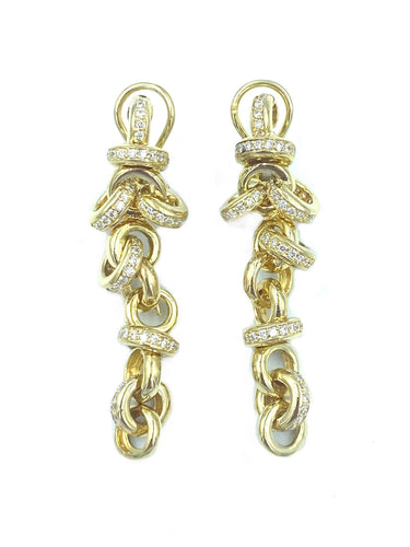 Boucles d'oreilles Boucles d’oreilles Or jaune & diamants 58 Facettes